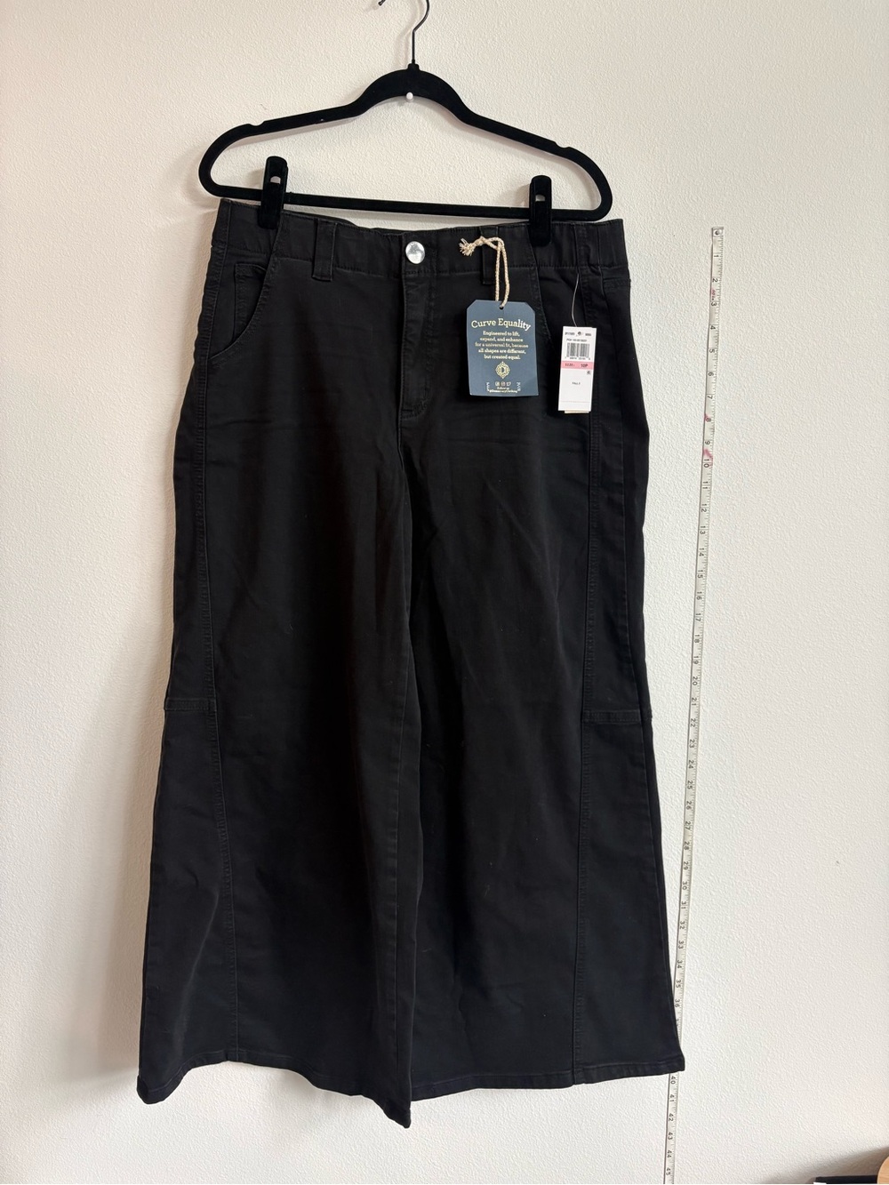 NWT 10P Democracy Black Wide Leg Jeans